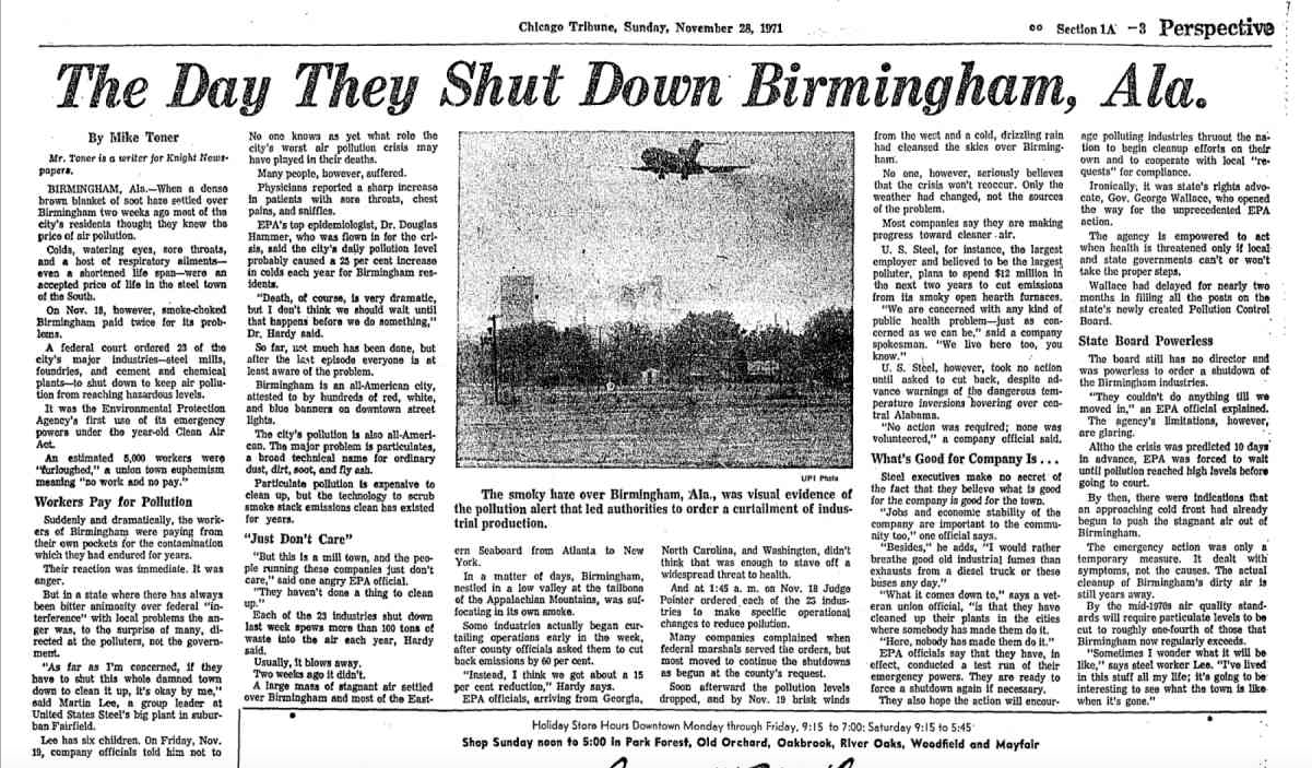 The Day They Shut Down Birmingham Ala - Chicago Tribune