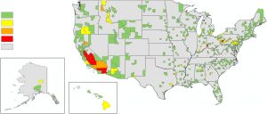 Nationwide design values for fine particulate matter (PM2.5) by county