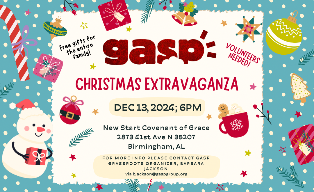 Join GASP in Celebrating the Season at Our First Annual Community Christmas Extravaganza!