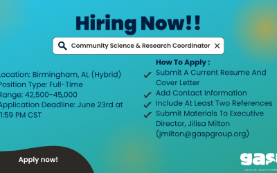 Now Hiring: Community Science & Research Coordinator